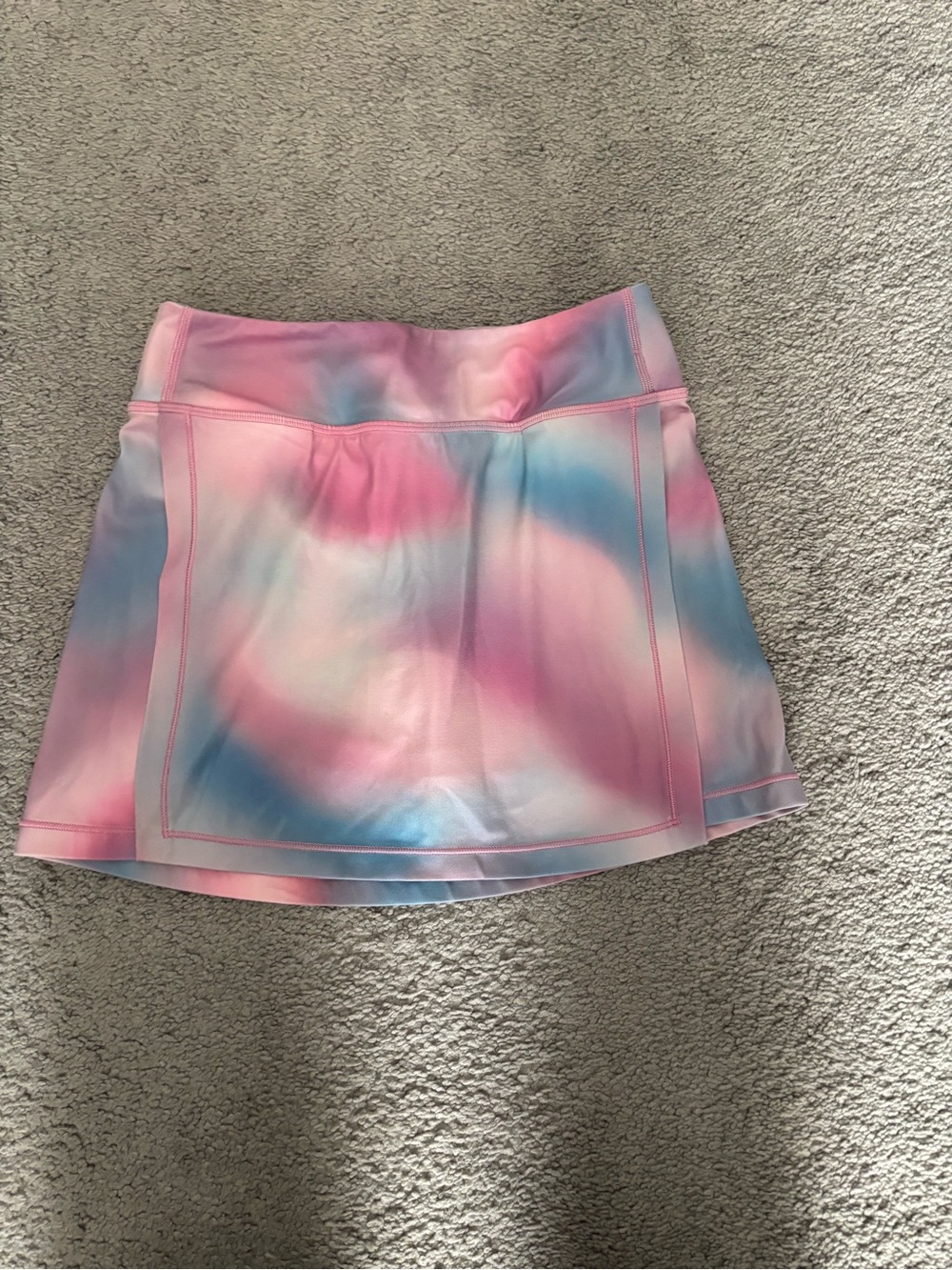 Athleta Pastel Tie-Dye Mini Skort in Pink and Blue